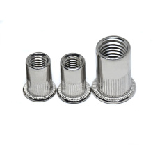 Stainless Steel Flat Head Insert m4 m6 m8 Rivet Nut Riveted Nuts